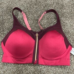 C9 Champion Power Shape Max Zip Sports Bra - Burgundy 36C